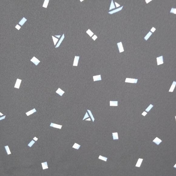 Torrid Black Confetti Crisscross Georgette Blouse Size 1 - Picture 9 of 12